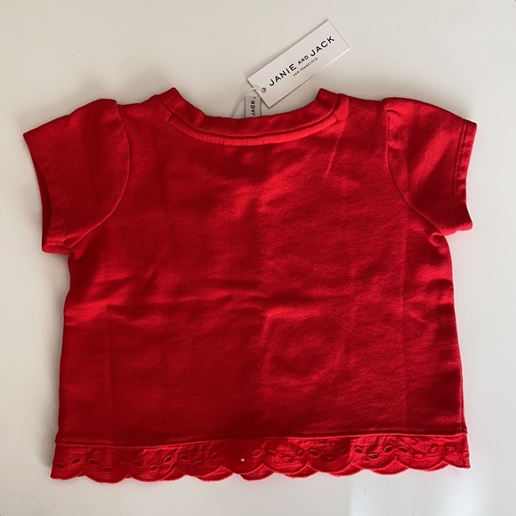 Janie and Jack•Red Sweatshirt•Size 3 - Picture 2 of 5